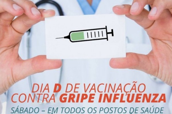 Dia D de Vacinação contra o Influenza ocorre no próximo sábado